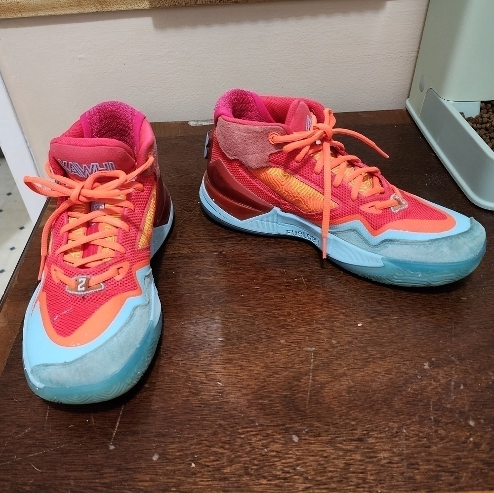 New Balance Kawhi Leonard Men's Size 8.5 "Energy Red" Basketball Shoes BBKLSQUA